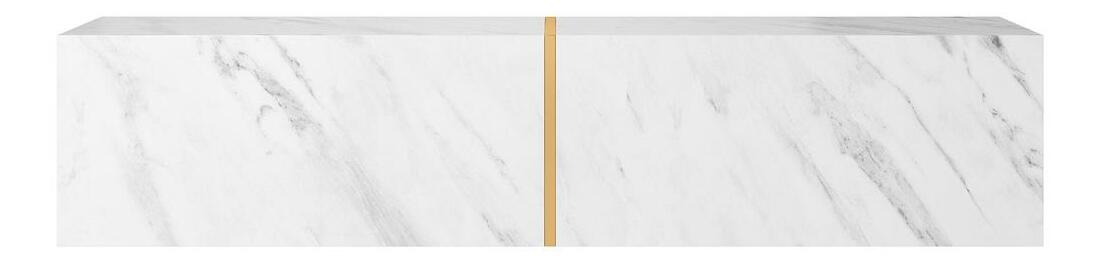 TV skříňka/stolek Bakira 140 (bílý mramor)