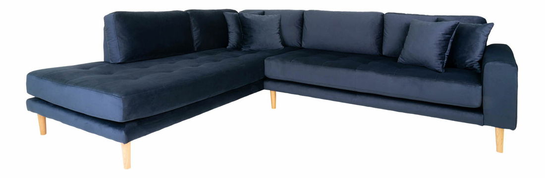 Rohová sedací souprava (L) Lvaveriaora L (tmavě modrá)