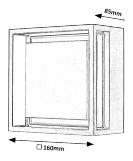 Venkovní nástěnné LED svítidlo Mendoza (bílá + antracit)