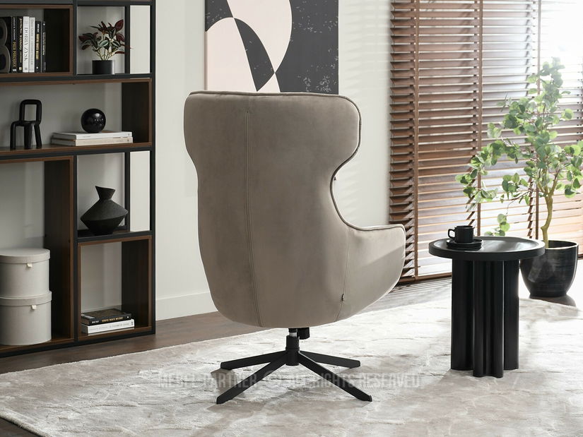 Relaxační křeslo Orbitek (béžová + černá)