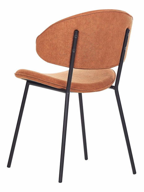 Set 2 ks jídelních židlí Kiaza (oranžová)