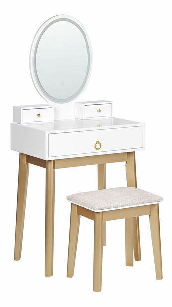 Toaletní stolek Roey (bílá)