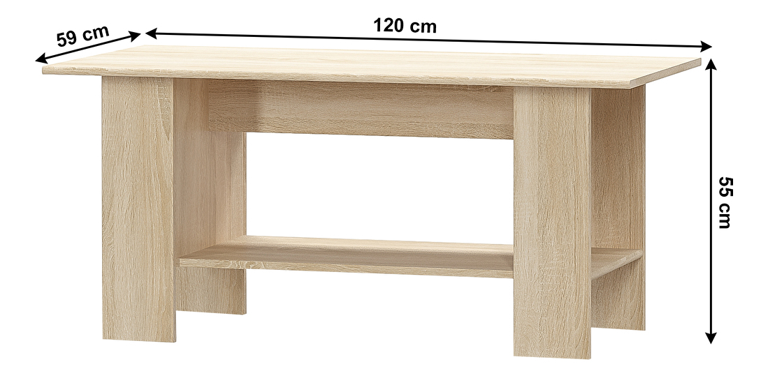Konferenční stolek Thornham (dub sonoma)