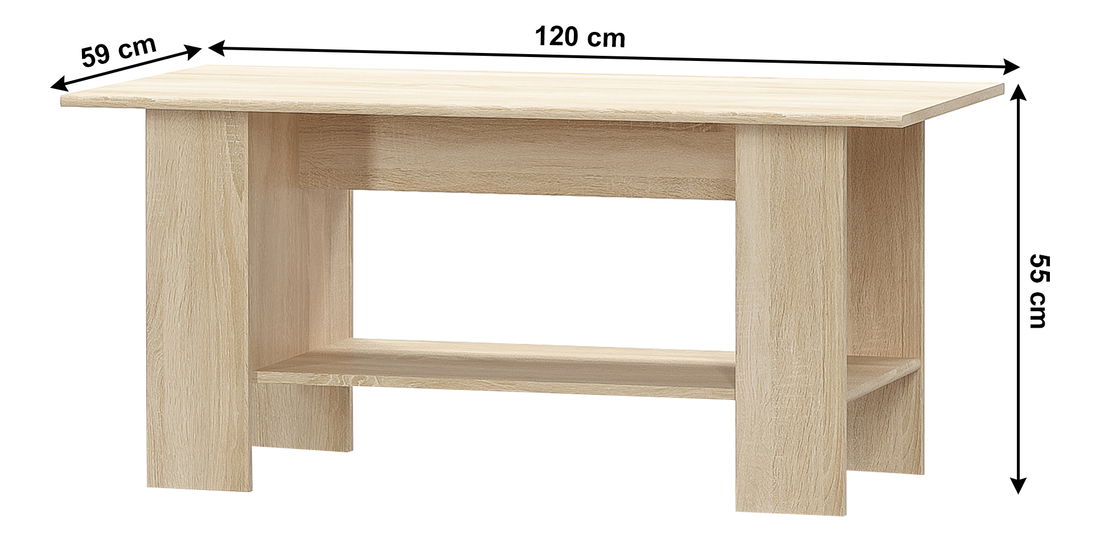 Konferenční stolek Thornham (dub sonoma) *bazar