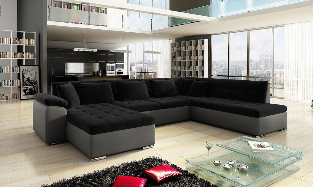 Rohová sedací souprava Talia (rezavá)