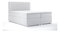 Boxspring postel 160 cm Daliny (bílá ekokůže) (s úložným prostorem)