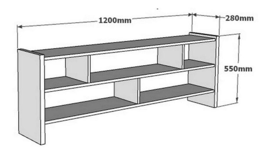 Regál Sakeko 5 (ořech světlý)