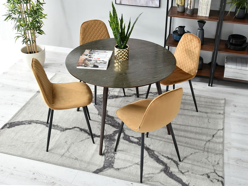 Židle Skála (zlatá + černá)