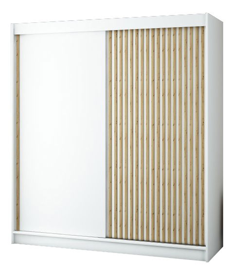 Šatní skříň 200 cm Ladonna (bilá matná)