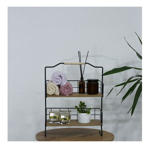 Police do koupelny Tevuka (černá)