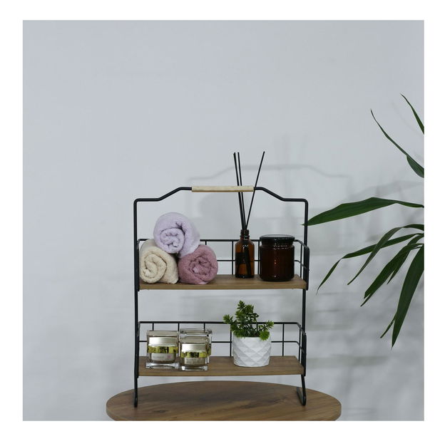 Police do koupelny Tevuka (černá)