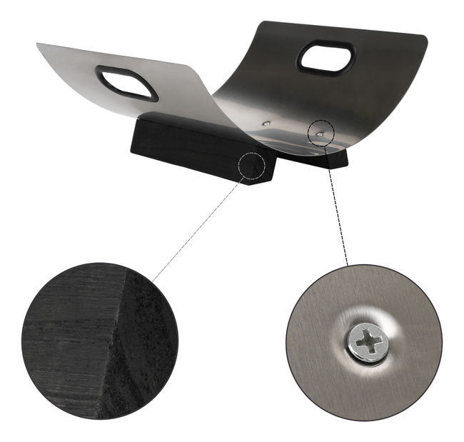 Koš na dřevo Vivien (stříbrná + šedá)