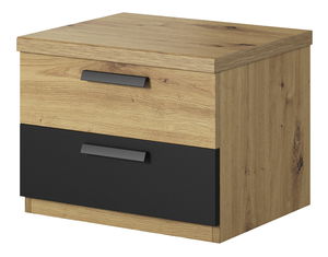 Noční stolek Signat Typ 22 (černá + dub artisan)