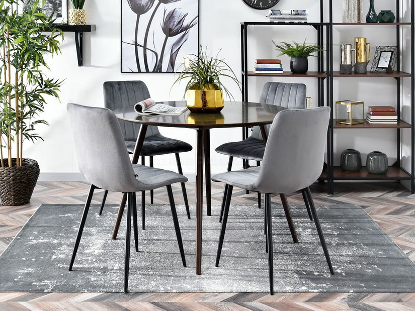 Židle Mia (šedá + černá)