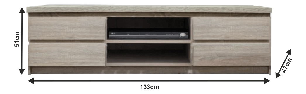 TV stolek/skříňka Punkto Typ 06 4S