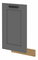 Dvířka na vestavnou myčku nádobí Lucid ZM 446 x 713 (dub artisan + dustgrey)