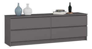 Komoda Kurtinaitis 4SZ (šedý grafit)