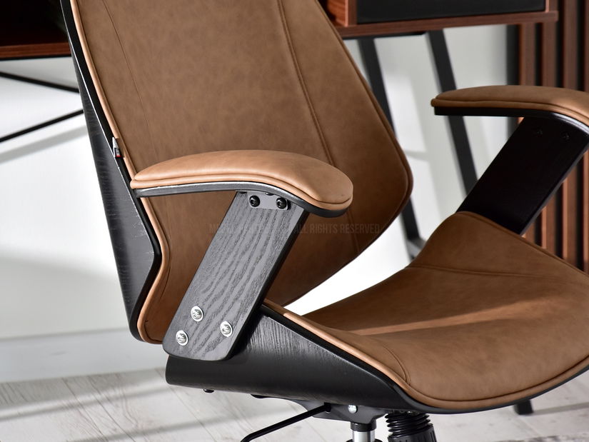 Křeslo Franc (tmavě hnědá + černá)