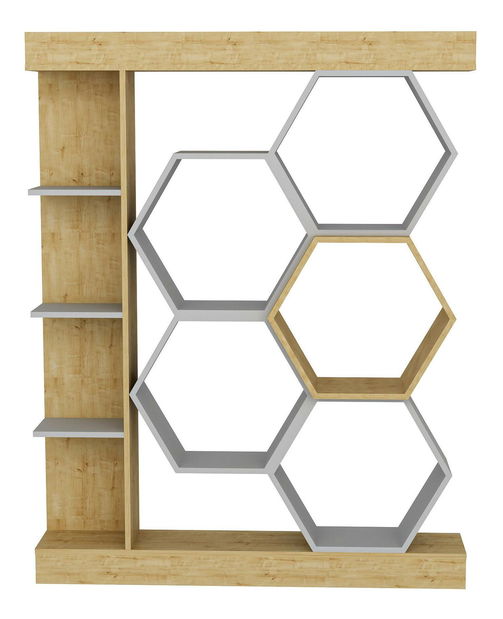 Regál Salix (bílá + dub) *bazar