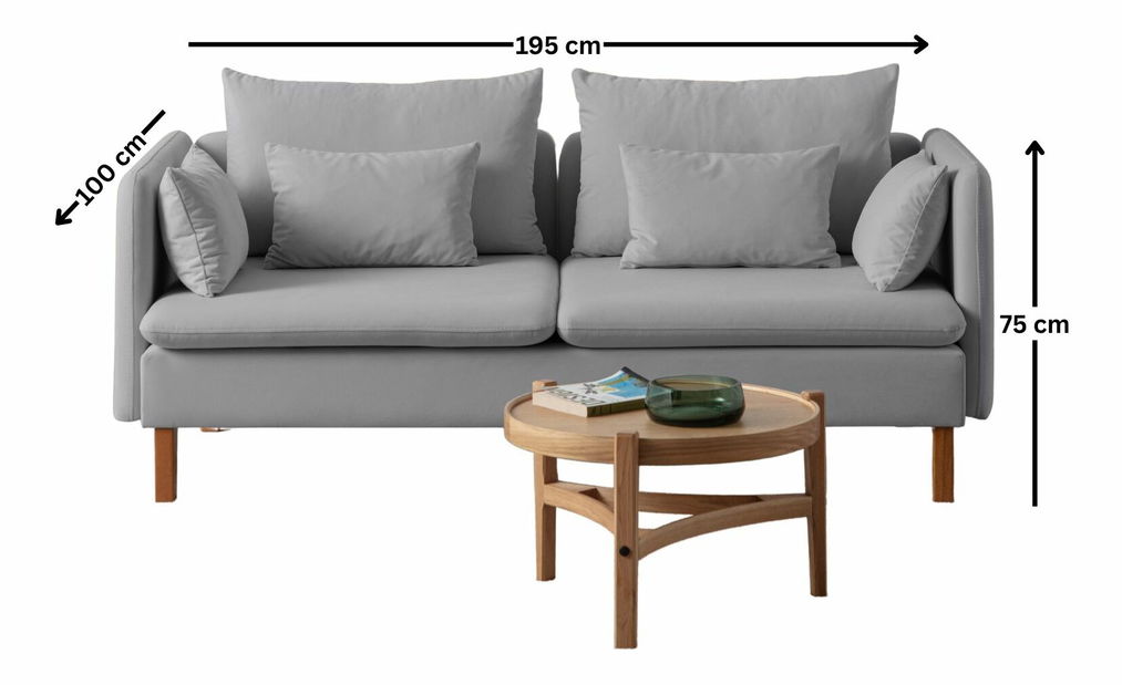 Pohovka trojsedačka Flexxia (antracit)