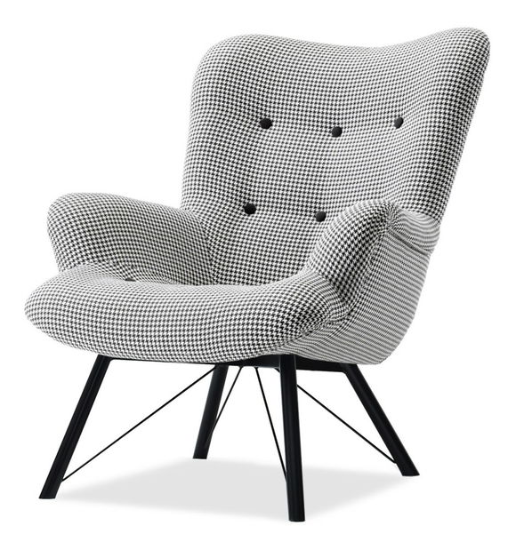 Relaxační křeslo Dawntawn (bílá + černá)