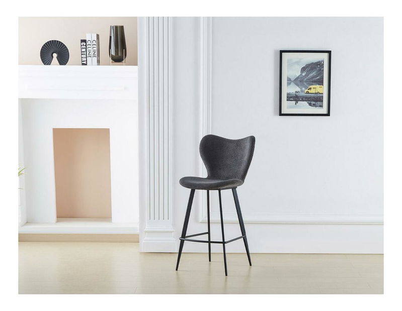 Barová židle Anorado (šedá)