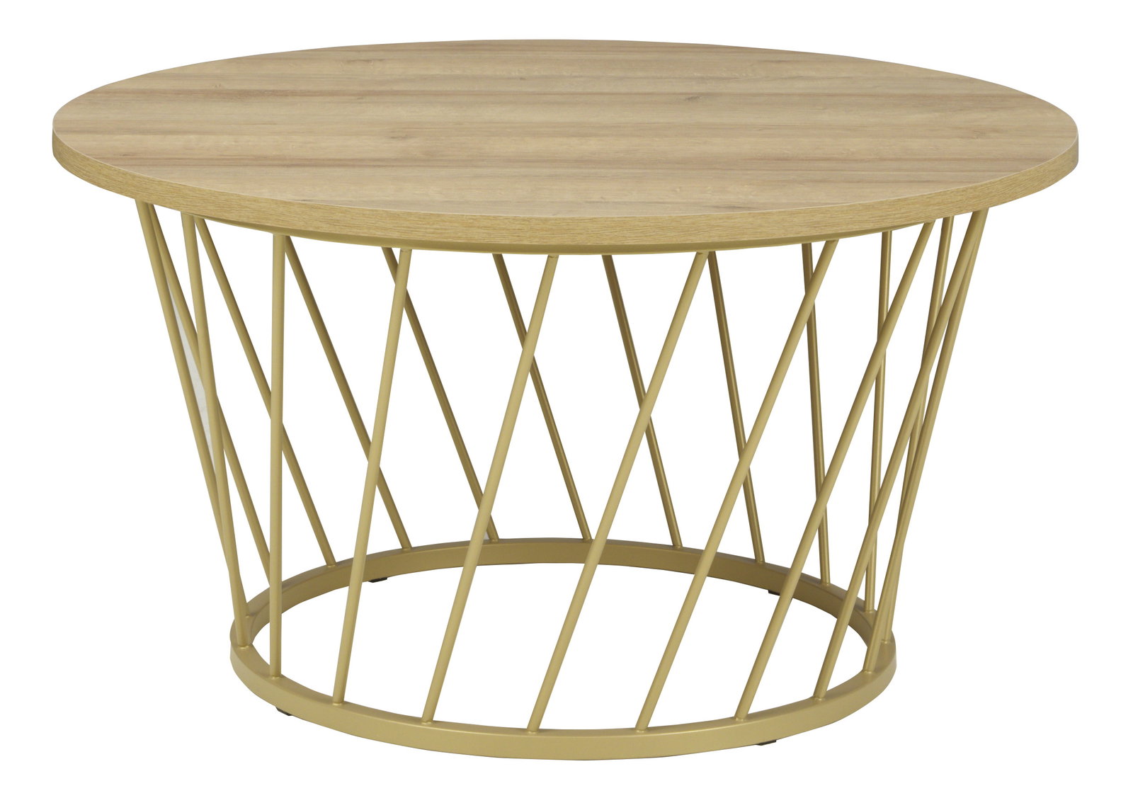 Konferenční stolek Otoman (dub riviera + zlatá)