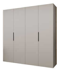 Šatní skříň 200 cm Mirabella 1 (kašmír + černá)