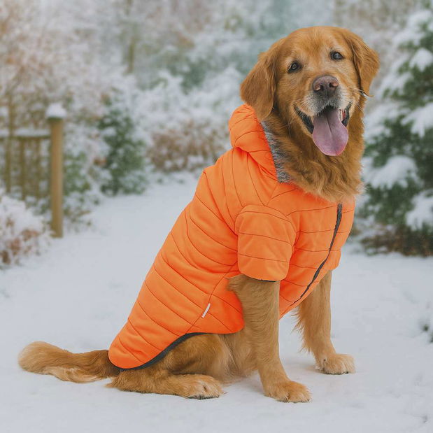 Bunda pro psa Oraga (oranžová) (5XL)