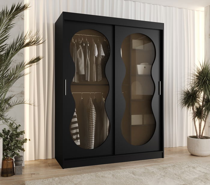 Šatní skříň 150 cm Boomer 3 (černá)