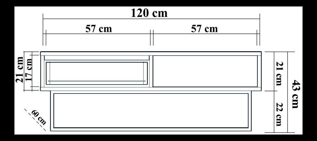 Sada nábytku do obývacího pokoje Laxi 6 (ořech + černá)