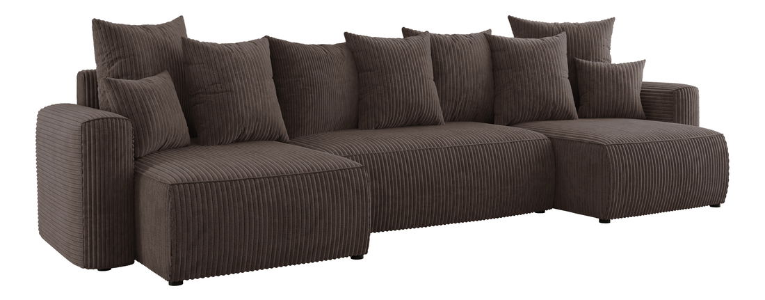 Rohová sedačka Denia U (čokoládová) (P)