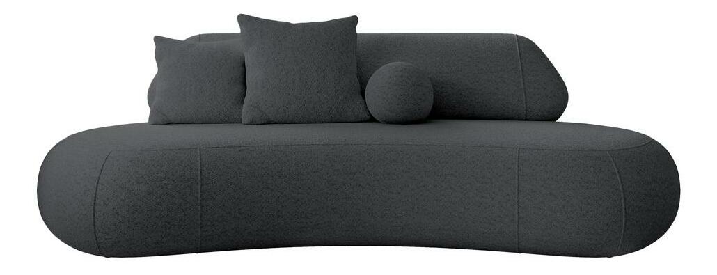 Pohovka trojsedačka Bally (šedá + černá)