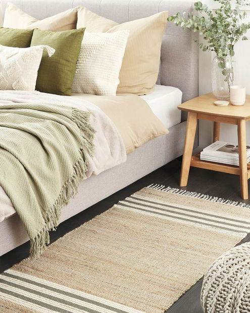 Koberec 80 x 150 cm Míza (béžová + šedá)