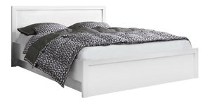 Manželská postel 140 cm Jess new (s úložným prostorem) (bílá)