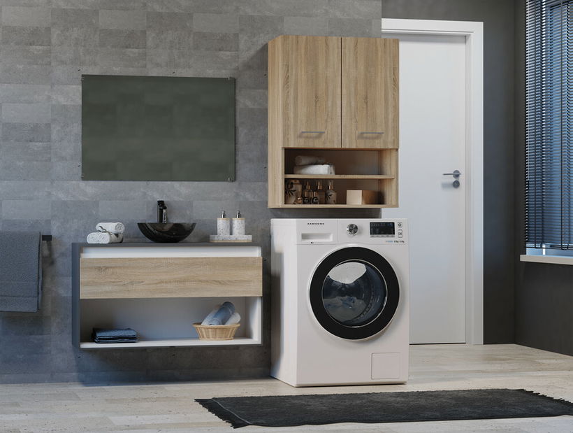 Závěsná koupelnová skříňka Perdieron 1 (dub sonoma)