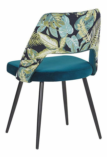 Set 2 ks. jídelních židlí ASHLEY (modrá)