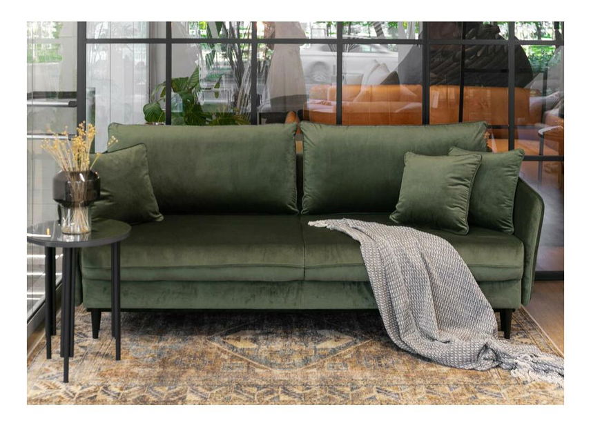 Pohovka trojsedačka Vivaldio (olivová + černá)