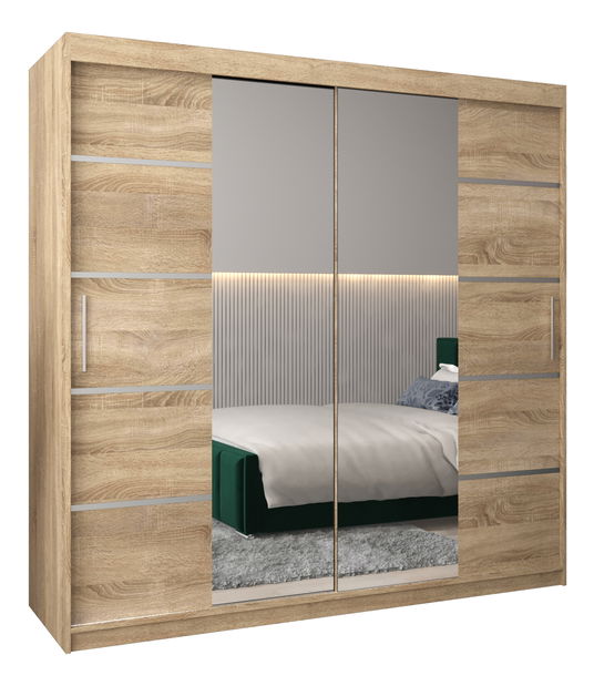 Šatní skříň 200 cm Verika 4 200 (dub sonoma)