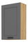 Horní kuchyňská skříňka Lucid 60 G 90 1F (dub artisan + dustgrey)