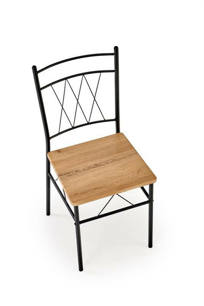Jídelní set Feeny (přírodní dub + černá)