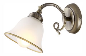 Stropní/nástěnné svítidlo Odin 60208W (stará mosaz + satinovaná)