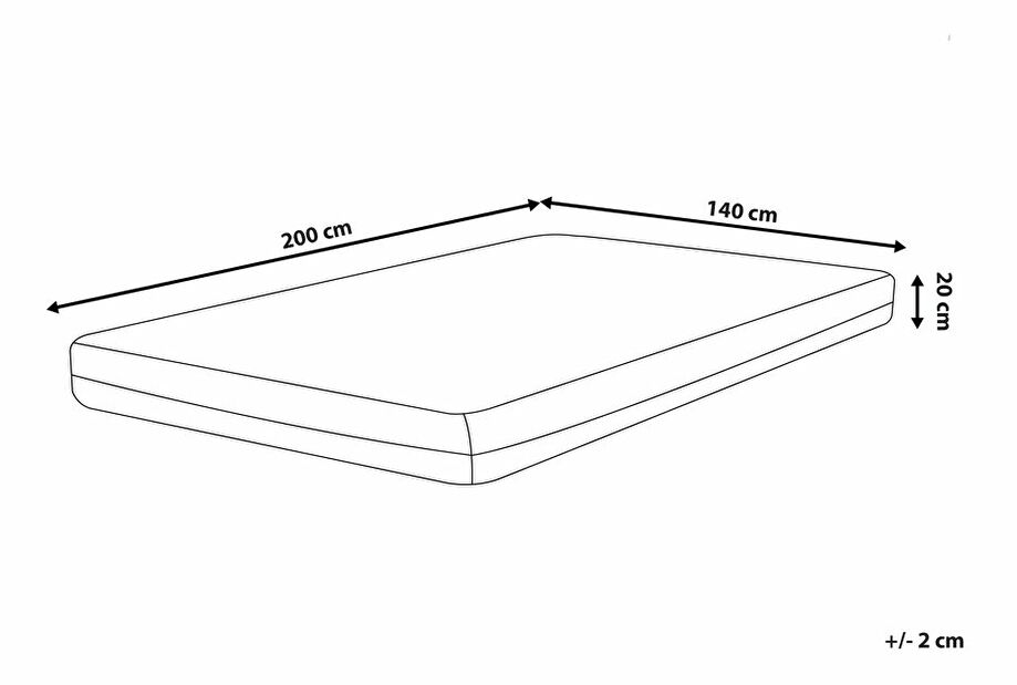 Pěnová matrace 140x200 cm GALEO