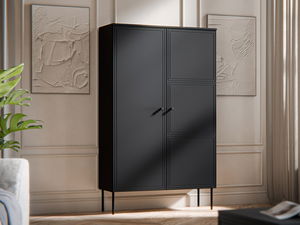 Policová skříň Godzes Bis (černá)