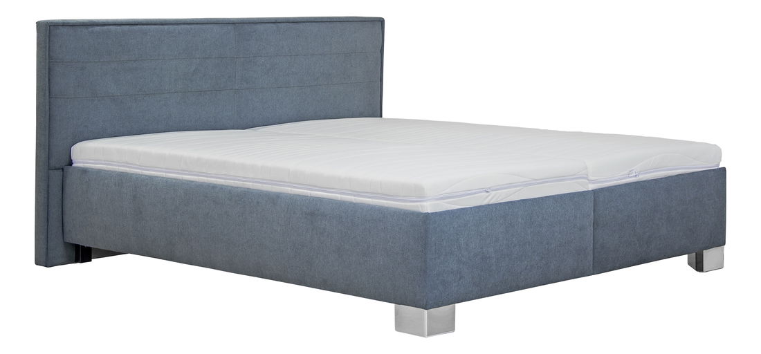 Manželská postel 180 cm Blanář Oliver (šedá) (s rošty)