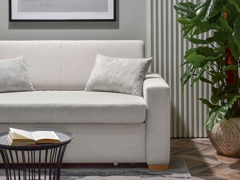 Pohovka dvousedačka Modernos (popelavá + buk)