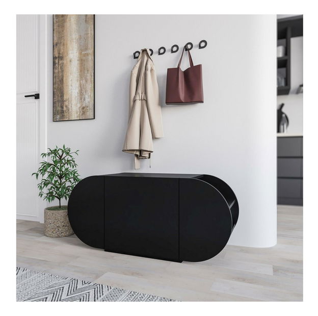 Botník (skříňka na boty) Pubinu (černá)