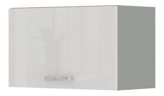 Horní kuchyňská skříňka Brunea 60 GU-36 1F (šedá + lesk bílý)