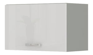 Horní kuchyňská skříňka Brunea 60 GU-36 1F (šedá + lesk bílý)