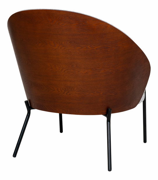 Křeslo Cneravia (světle šedá + tmavě hnědá)